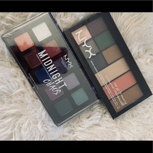 NYX eye shadow palettes